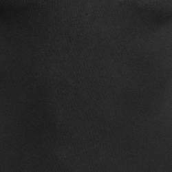 Pre Owned Burberry Brit Black Knit Horseferry Check Shoulder Detail Crew Neck Sweatshirt XS