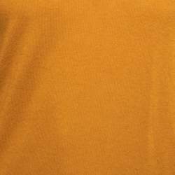 Pre Owned Burberry Brit Mustard Yellow Knit Horseferry Check Shoulder Detail Crew Neck Sweatshirt S