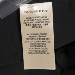Burberry Brit Black Stretch Cotton Button Front Shirt L