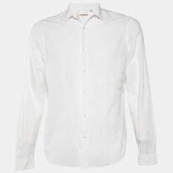 Burberry Brit White Patterned Cotton Button Front Shirt M