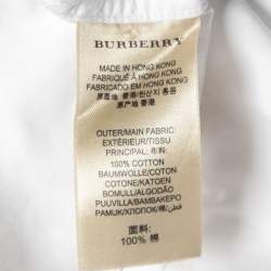 Burberry Brit White Patterned Cotton Button Front Shirt M