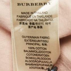 Burberry Brit Beige Checked Button Front Half Sleeve Shirt L