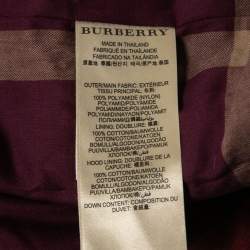 Burberry Brit Red Nylon Hooded Puffer Vest L