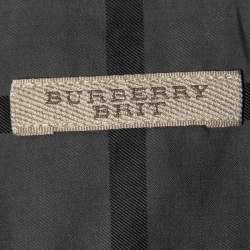 Pre Owned Burberry Brit Grey Plaid Button Down Full Sleeve Shirt L