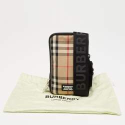 Pre Owned Burberry Beige Vintage Check Canvas Phone Case