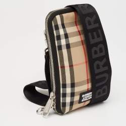 Pre Owned Burberry Beige Vintage Check Canvas Phone Case