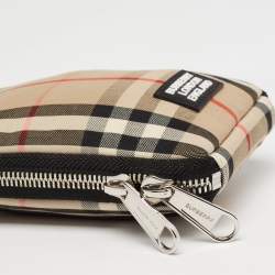 Pre Owned Burberry Beige Vintage Check Canvas Phone Case