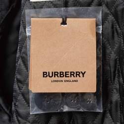 Burberry London Navy Blue Wool Blend Double Breasted Coat XL