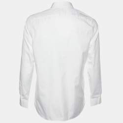 Burberry White Cotton Button Front Treyforth Shirt M