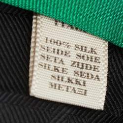 Pre Owned Burberry London Green Silk Tie