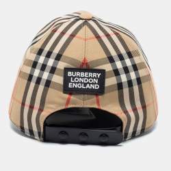 Burberry London Beige Vintage Check Baseball Cap M