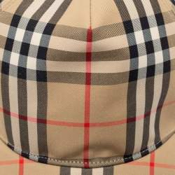 Burberry London Beige Vintage Check Baseball Cap M