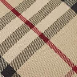 Pre Owned Burberry Beige Giant Check Silk Tie
