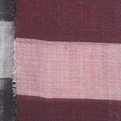 Burberry Burgundy Nova Check Silk & Wool Stole