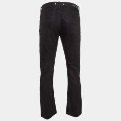 Pre Owned Burberry Black Denim Straight Leg Steadman Jeans L Waist 34"