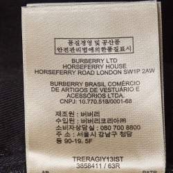 Pre Owned Burberry Black Denim Straight Leg Steadman Jeans L Waist 34"