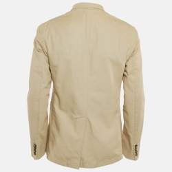 Burberry London Beige Cotton Single Breasted Jacket M
