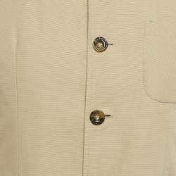Burberry London Beige Cotton Single Breasted Jacket M