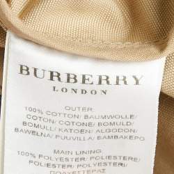 Burberry London Beige Cotton Single Breasted Jacket M