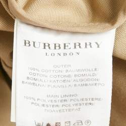 Burberry London Beige Cotton Single Breasted Jacket M