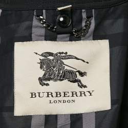 Burberry London Black Synthetic Zip-Up Jacket S
