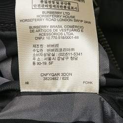 Burberry London Black Synthetic Zip-Up Jacket S