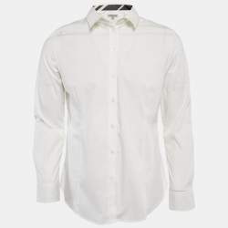Burberry London White Cotton Button Front Shirt S