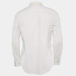 Burberry London White Cotton Button Front Shirt S