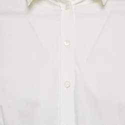 Burberry London White Cotton Button Front Shirt S