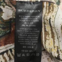 Burberry Multicolor Frame Head Print Cotton Front Button Shirt L