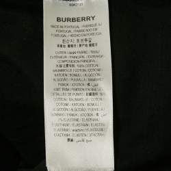 Pre Owned Burberry London Black Abel Coordinates Logo Printed Cotton T-Shirt L 