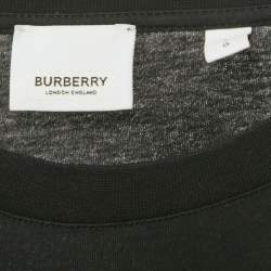 Pre Owned Burberry London Black Abel Coordinates Logo Printed Cotton T-Shirt L 