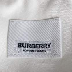 Burberry White Cotton Stud Embellished Classic Fit Shirt XXL