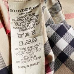 Burberry London Beige Nova Check Cotton Button Front Shirt XXL
