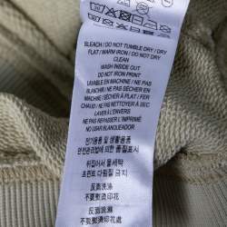 Burberry London Cream Logo Print Cotton Hoodie XS