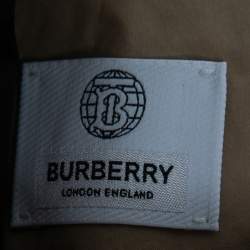 Burberry Black Reversible Check Print Synthetic Hooded Jacket L