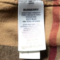Pre Owned Burberry Brown House Check Flannel Cotton Button Front Shirt XL