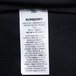 Burberry London Black Bambi Print Cotton Crew Neck T-Shirt XXL