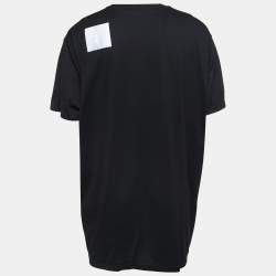 Burberry London Black Bambi Print Cotton Crew Neck T-Shirt XXL