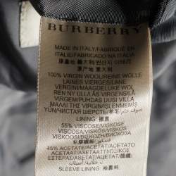 Burberry Grey Textured Wool Mansford Blazer L