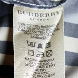 Burberry Grey Nova Check Cotton Button Front Shirt XL
