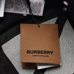 Burberry White/Blue TB Monogram Cotton Baseball Cap L