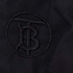 Pre Owned Burberry Black Cotton Face Mask M/L