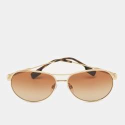 Pre Owned نظارة شمسية بربري B 3122 بني/ذهبي نغمي أفياتور
