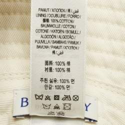 Pre Owned Burberry Ivory EKD Sketch Cotton Bucket Hat L/59