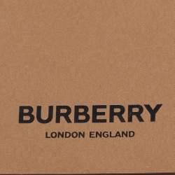 Pre Owned Burberry Beige Vintage Check Silk Tie 