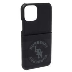 Burberry Black Coated Canvas iPhone 11 Pro Case 