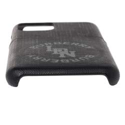 Burberry Black Coated Canvas iPhone 11 Pro Case 