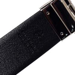 مملوكة مسبقًا حزام وجهين بربري جيمس جلد كحلي 90 سم