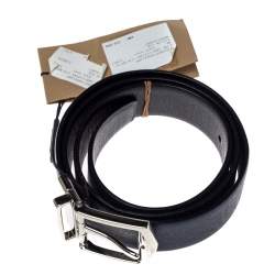 مملوكة مسبقًا حزام وجهين بربري جيمس جلد كحلي 90 سم